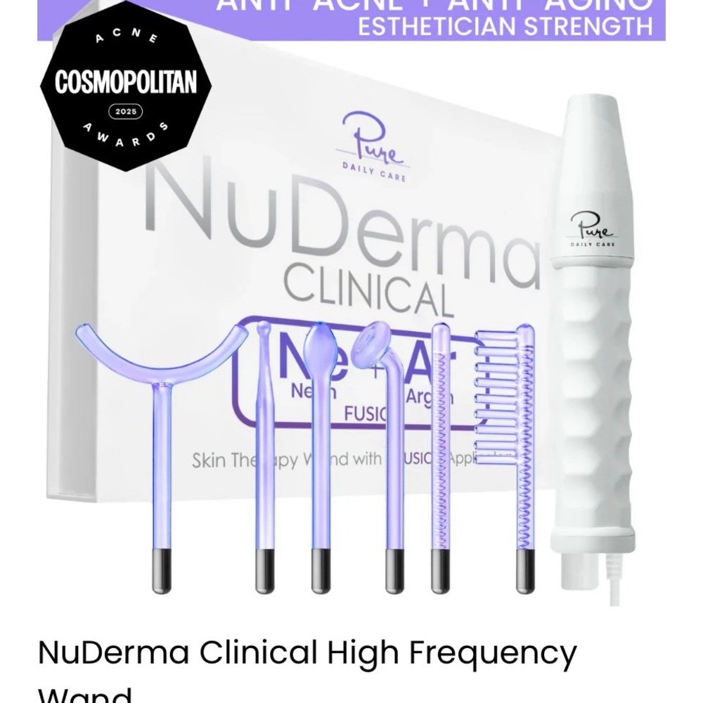 NUDE NuDerma Skin Therapy Wand with Purple Applicators